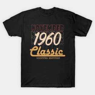 november 1960 birthday T-Shirt